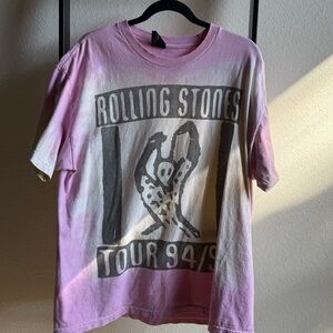 Rolling Stones Tour 94/95 Pink Graphic Tee
